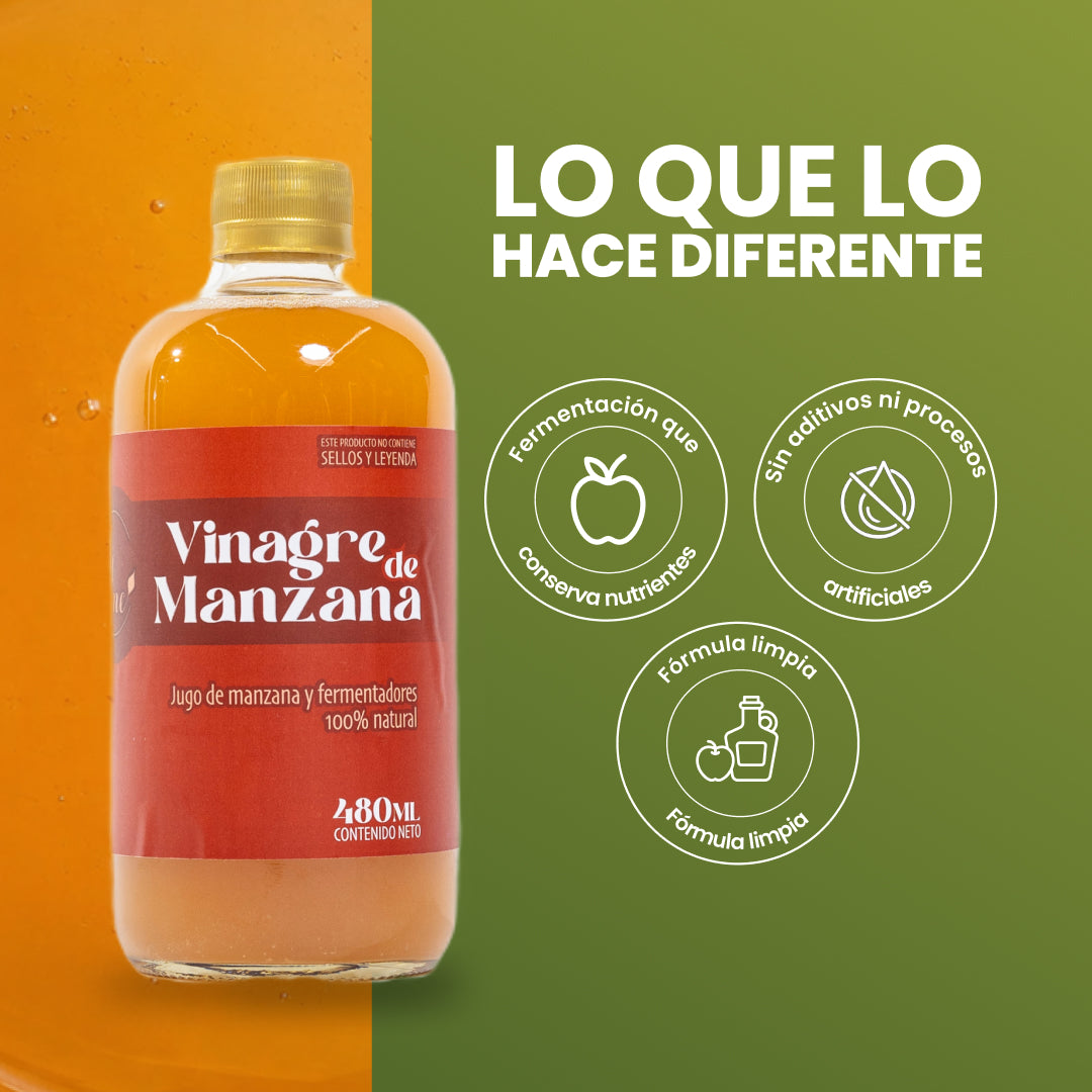 Vinagre de manzana con la madre