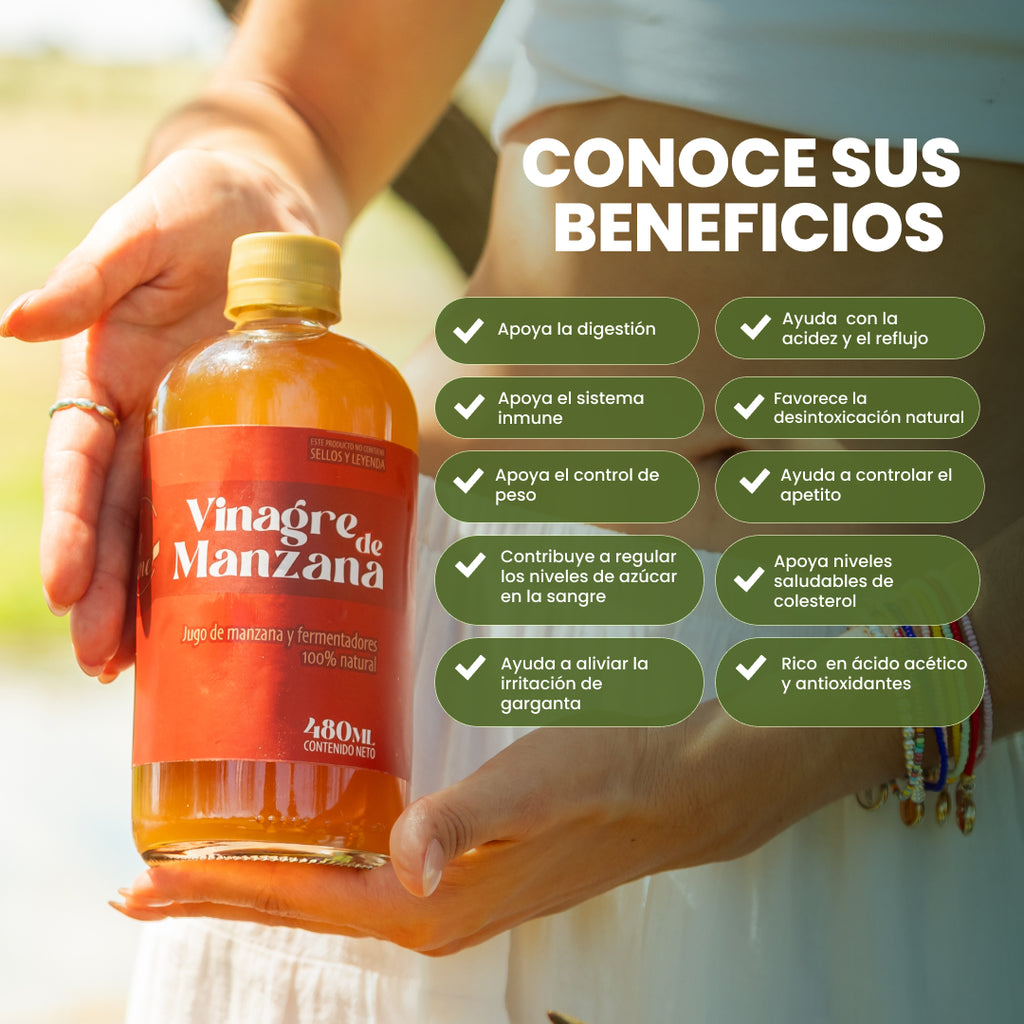 Vinagre de manzana con la madre