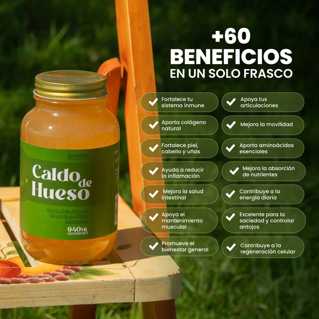 Caldo de hueso de res