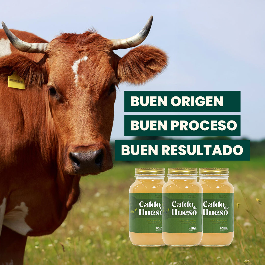 Caldo de hueso de res