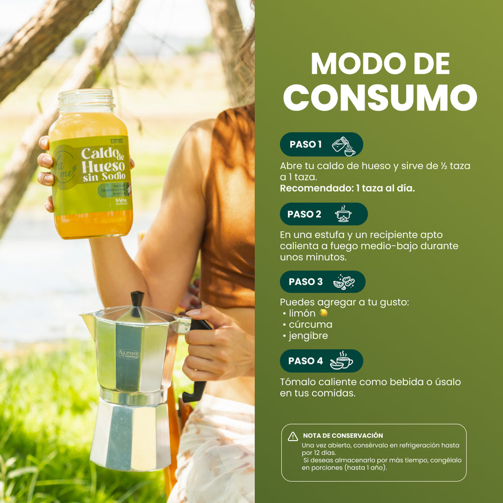 Caldo de hueso de res