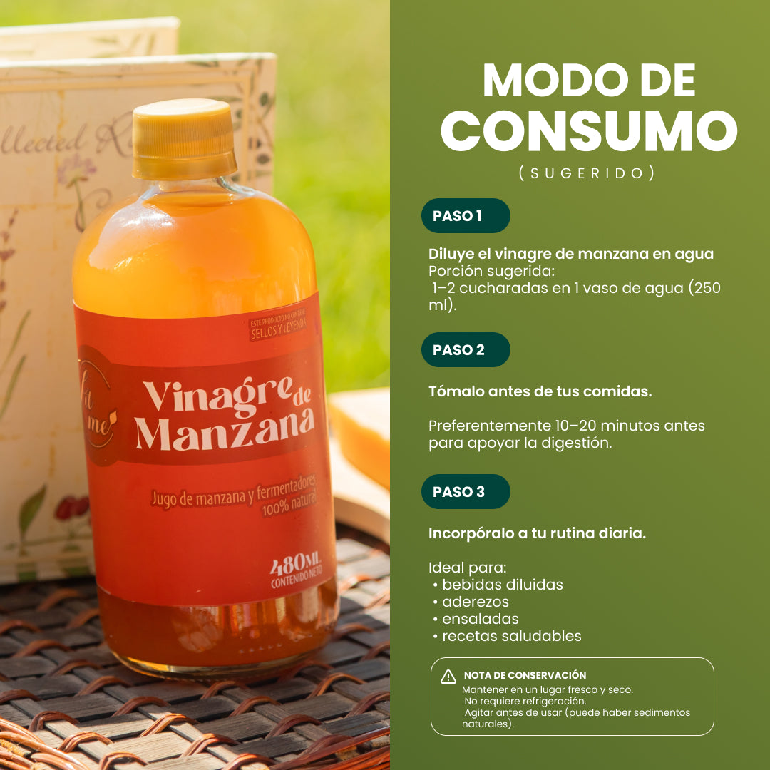 Vinagre de manzana con la madre