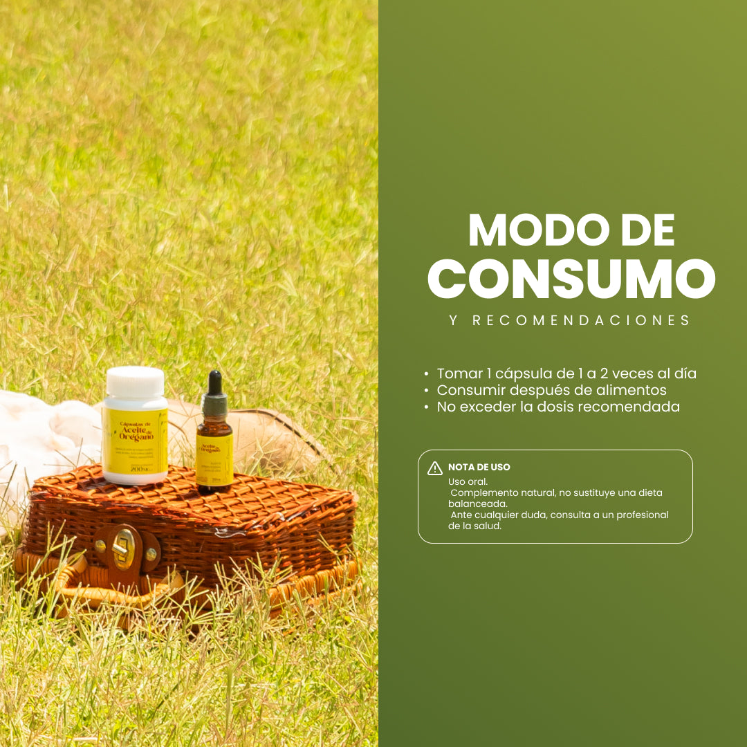Capsulas de aceite de oregano