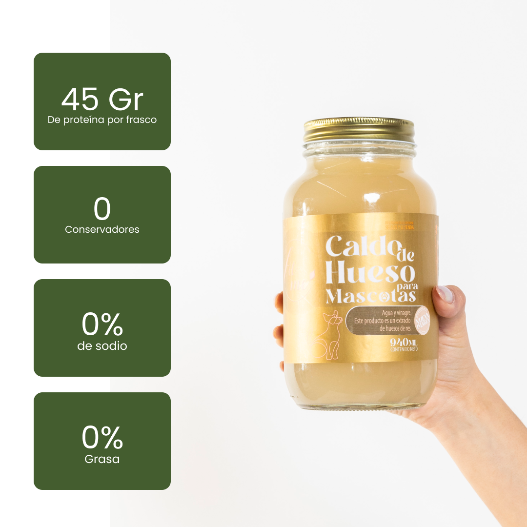 6 Caldos de hueso para mascotas