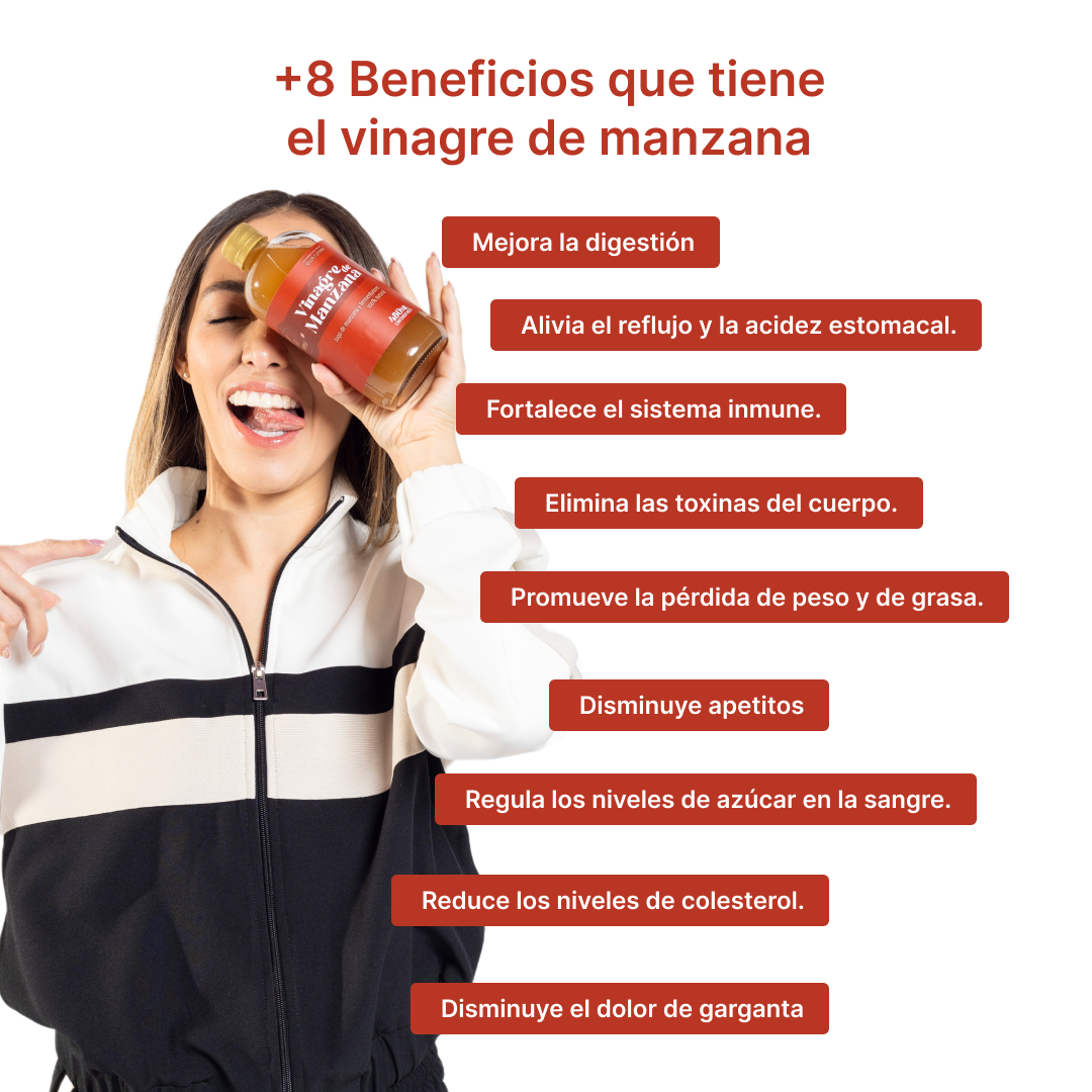 Vinagre de manzana con la madre